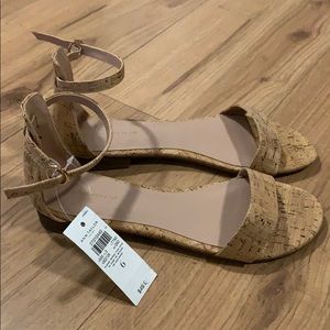 Ann Taylor Wood Pattern Sandals